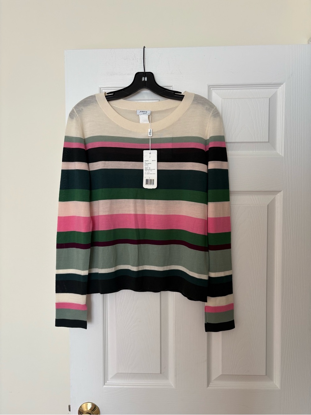 Akris Punto Striped Wool Pullover